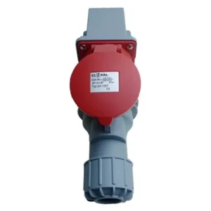 Industrial Socket andPlug Surface Mounted 220-240 V – 32A 5-Pin – Red - Online dealer in Karachi, Pakistan