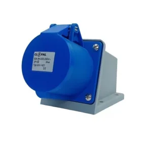 Industrial Socket Surface Mounted 220-240 V – 32A 3-Pin – Blue | Online Supplier in Karachi, Pakistan