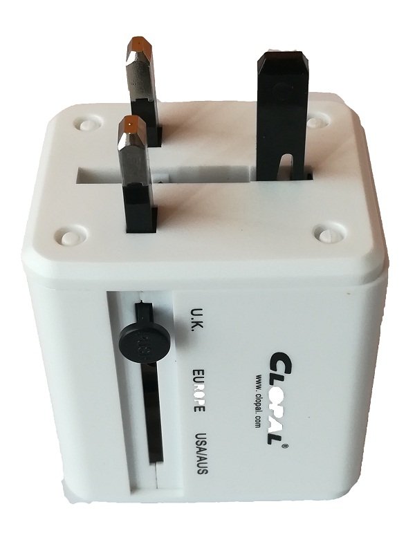 TRAVEL UNIVERSAL ADAPTER EU US PLUG 2 USB 3 PIN HIGH QUALITY 3 TRAVEL UNIVERSAL ADAPTER EU US PLUG 2 USB 3 PIN HIGH QUALITY - Image 3