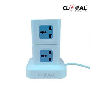 Clopal High-Power 9 way outputs Rubik’s Cube Power Strip Extension Socket
