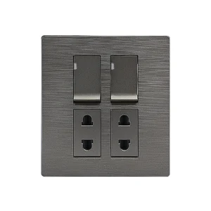 2 Switch + 2 Socket Flatty Clopal