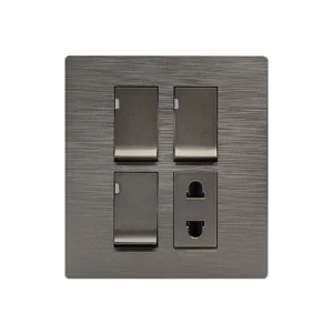 3 Switch + 1 Socket Flatty Series Clopal