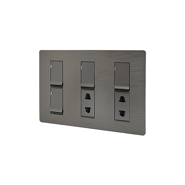 Clopal Flatty Series 4 switch + 2 socket Superior Quality 3 Clopal Flatty Series 4 switch + 2 socket Superior Quality - Image 3