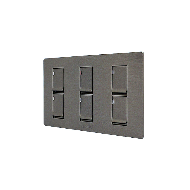 Clopal Flatty Series 6-Gang Switch Superior Quality 3 Clopal Flatty Series 6-Gang Switch Superior Quality - Image 3