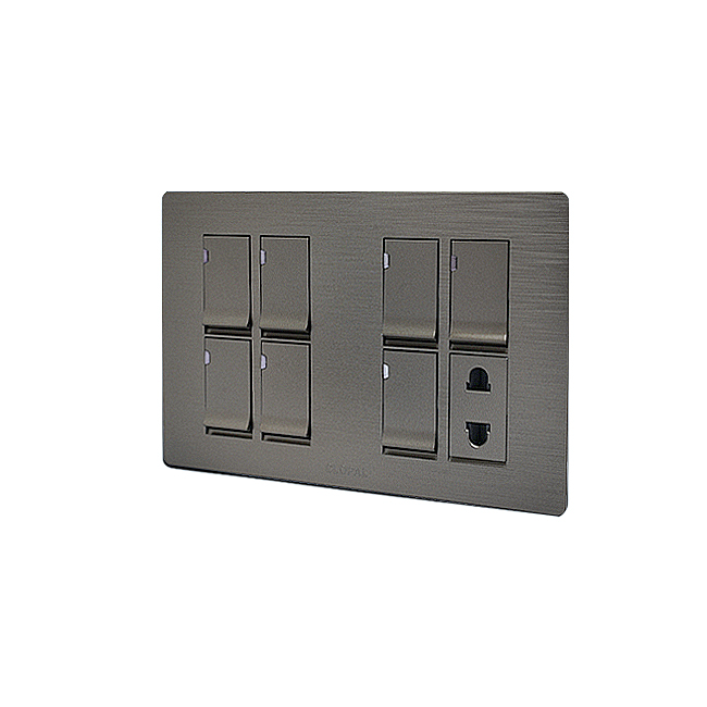 Clopal Flatty Series 7 switch + 1 socket Superior Quality 3 Clopal Flatty Series 7 switch + 1 socket Superior Quality - Image 3