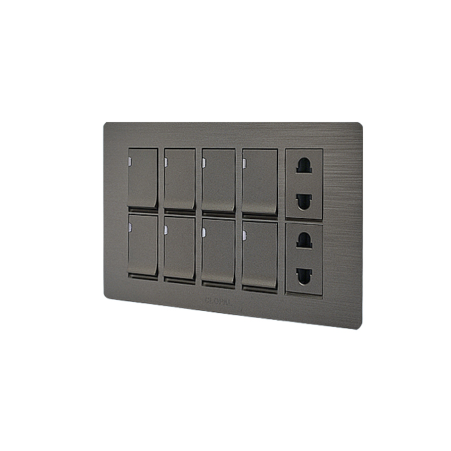 Clopal Flatty Series 8 switch + 2 socket Superior Quality 3 Clopal Flatty Series 8 switch + 2 socket Superior Quality - Image 3