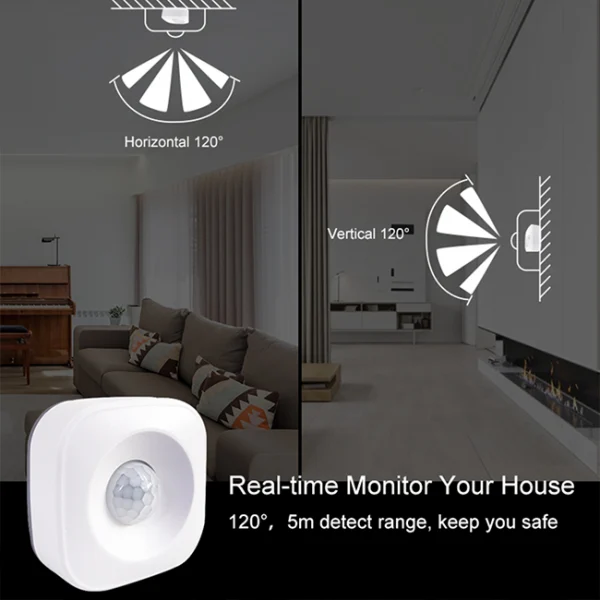 WIFI Motion Sensor Wireless Ceiling PIR Alarm Human Body Infrared Security Detector Smart APP Push Alert Alexa Google Home IFTTT 3 WIFI Motion Sensor Wireless Ceiling PIR Alarm Human Body Infrared Security Detector Smart APP Push Alert Alexa Google Home IFTTT - Image 3