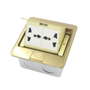 Clopal Square Pop-Up Floor Double Multi Socket Box Clopal