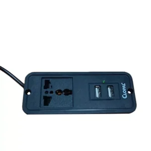 Desktop Power Strip in Desk Outlet Multi Socket & 2 Usb 4 Ft Wire Extention