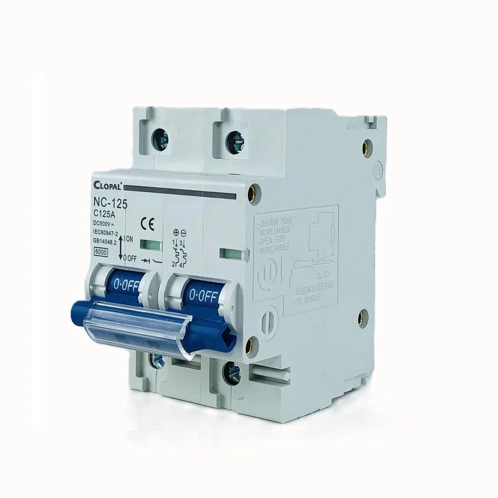 Clopal DC 16A to 125A 500V Safety Double Pole Circuit Breaker 1 Clopal DC 16A to 125A 500V Safety Double Pole Circuit Breaker