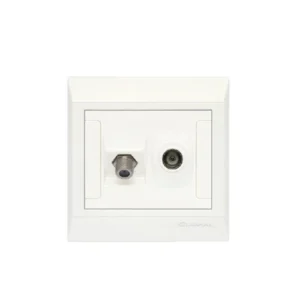 Clopal 2 TV Switch Ideas White Series. Premium electrical switches in pakistan with price list.