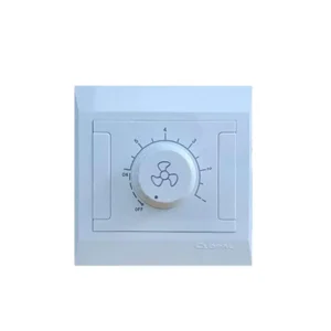 Big Fan Dimmer, high quality switches and sockets. Clopal Ideas White Series.