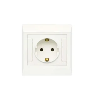 Euro Socket Sheet in pure white color. Ideas White Series Clopal.