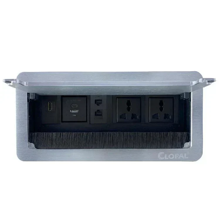 Flip up Tabletop Brush Connectivity Technology Box – Black & Silver 6 Flip up Tabletop Brush Connectivity Technology Box – Black & Silver - Image 6