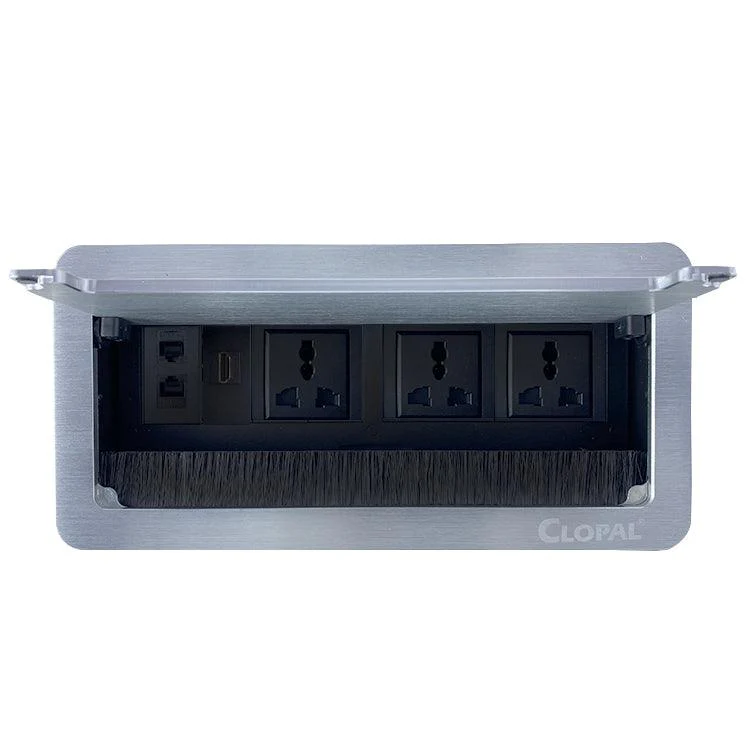 Flip up Tabletop Brush Connectivity Technology Box – Black & Silver 9 Flip up Tabletop Brush Connectivity Technology Box – Black & Silver - Image 9
