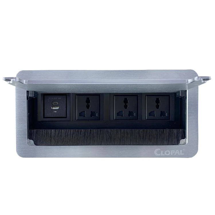 Flip up Tabletop Brush Connectivity Technology Box – Black & Silver 8 Flip up Tabletop Brush Connectivity Technology Box – Black & Silver - Image 8