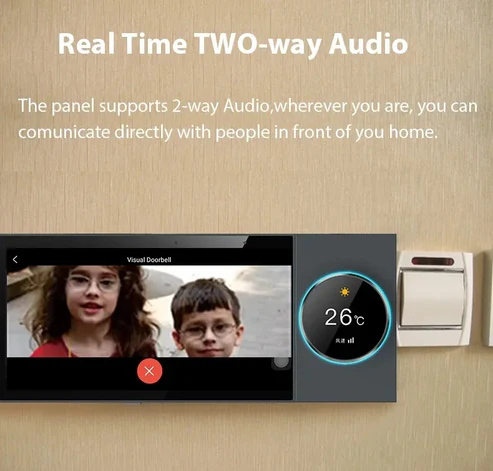 Clopal Smart Knob Wireless Home Control Panel – 6” Android Touch Screen with Zigbee Gateway & Voice Control - Image 7