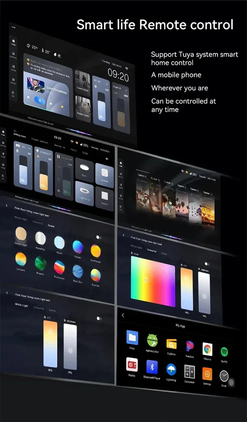 Clopal Smart Knob Wireless Home Control Panel – 6” Android Touch Screen with Zigbee Gateway & Voice Control - Image 4