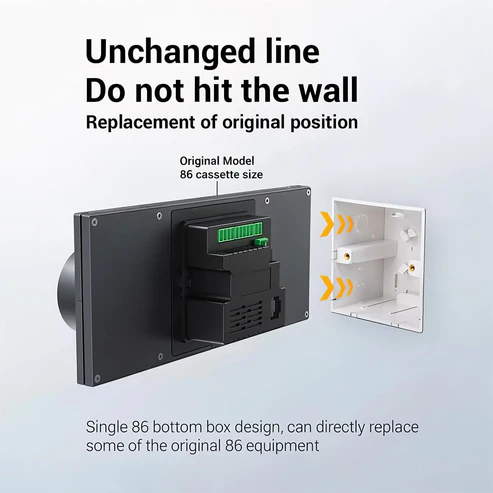 Clopal Smart Knob Wireless Home Control Panel – 6” Android Touch Screen with Zigbee Gateway & Voice Control - Image 3