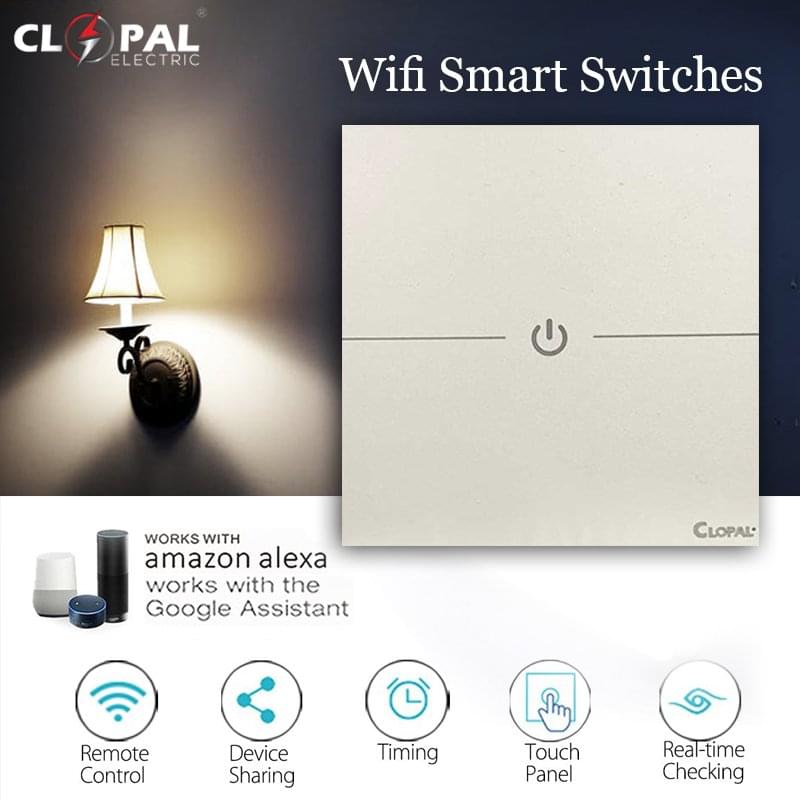 Clopal 1 Gang Smart Touch Switches With Mobile Control