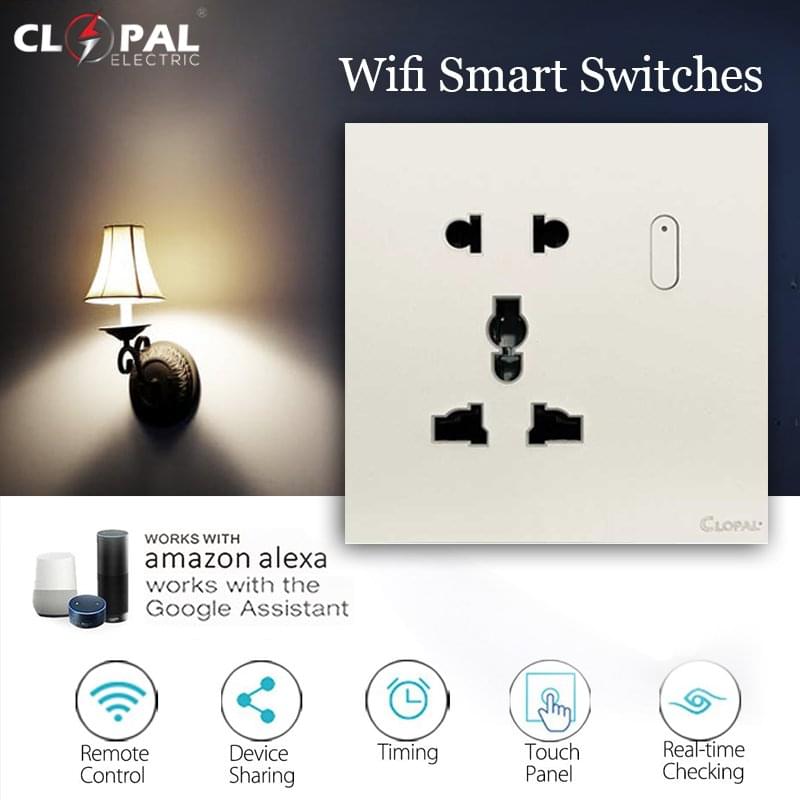 Clopal Smart Touch Switches With Mobile Control, Voice Control Compatible with Alexa, Google Assistant and IFTTT 1 Clopal Smart Touch Switches With Mobile Control, Voice Control Compatible with Alexa, Google Assistant and IFTTT